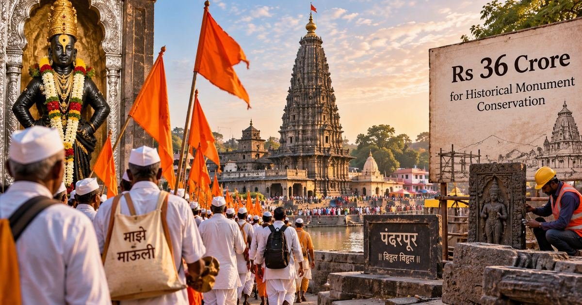 Rs 36 Crore Proposed for Historical Monument Conservation in Pandharpur Corridor Plan