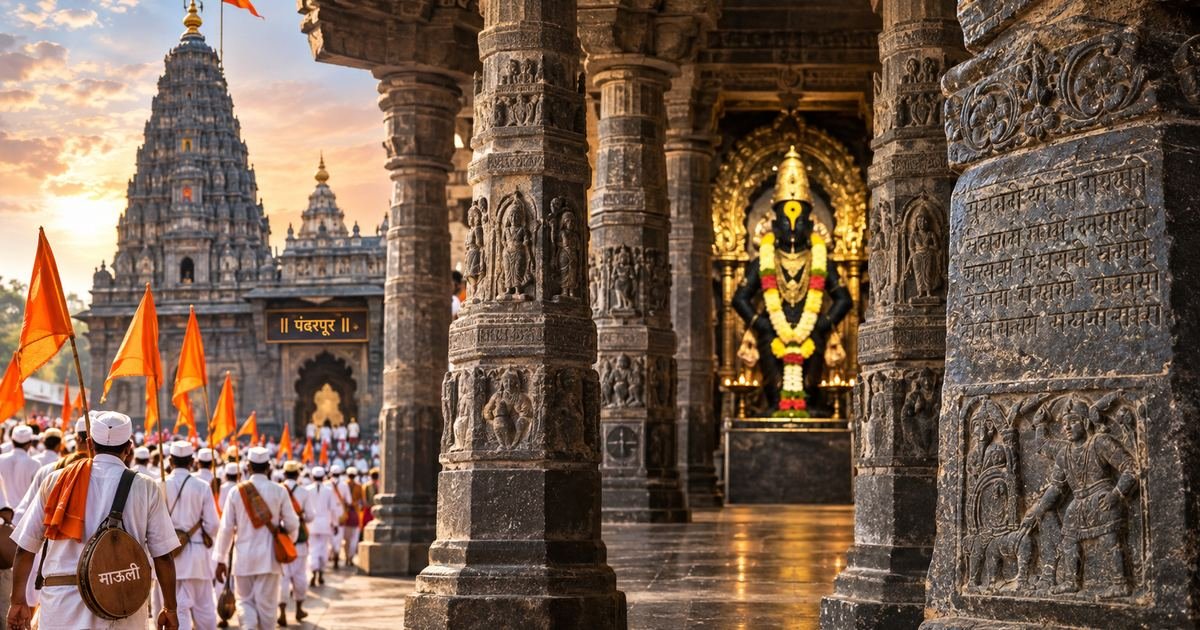 Solkhambi Mandap of Vitthal Temple: Sacred Pillars and Ancient Inscriptions Explained
